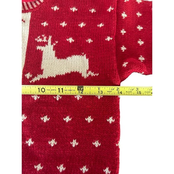 Snowflake Winter Wonderland Snow Holiday 🦌 Deer Toddler Crewneck Sweater 4T - Picture 6 of 11